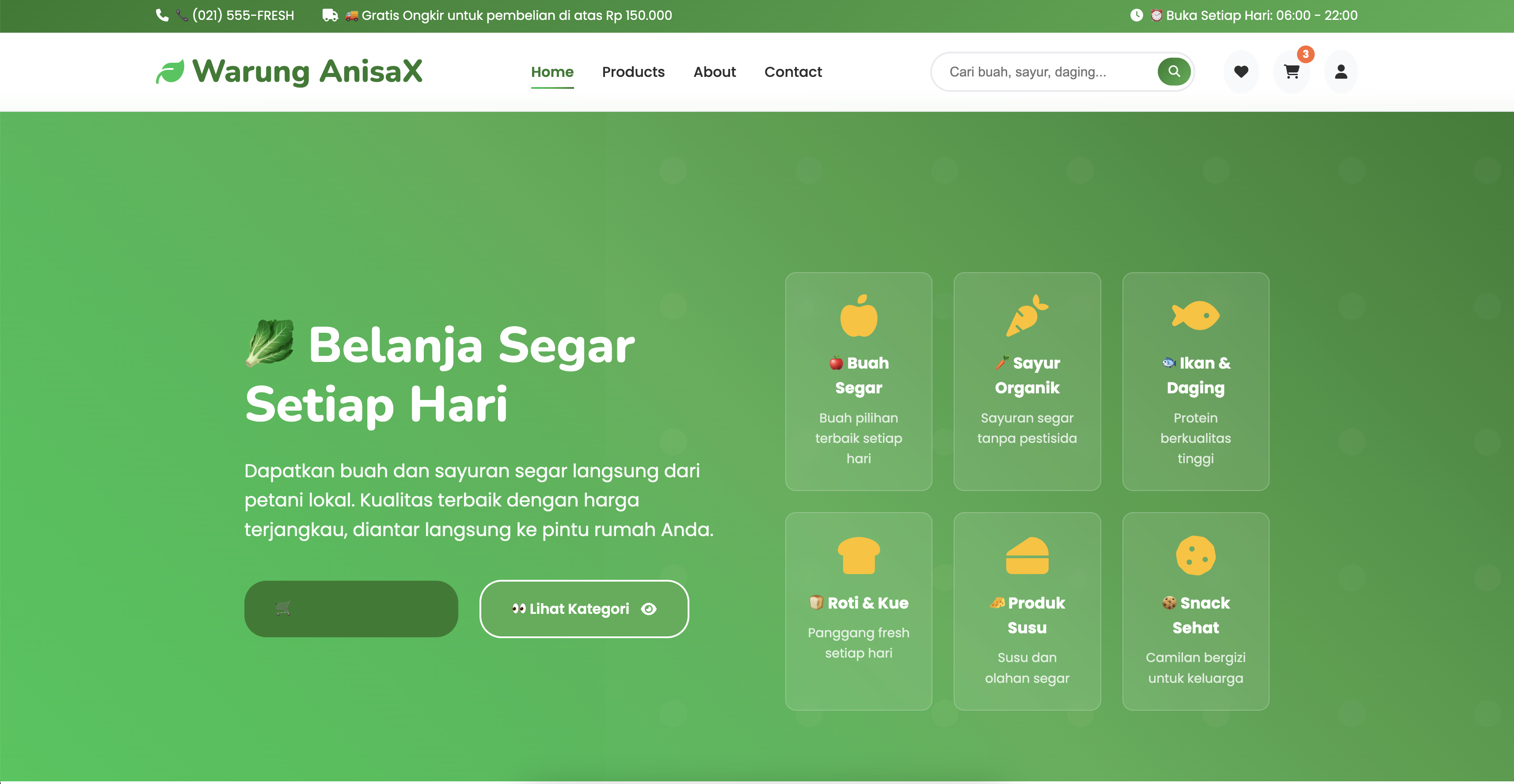 Theme grocery-online